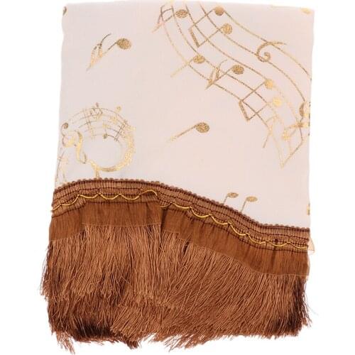 Upright Piano Dusting Cover Towel - Tassel - 151x 35x 120cm /59.45x 13.78x 47.24