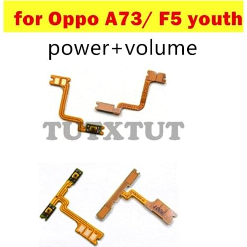 For Oppo A73/ F5 youth Power Volume Flex Cable ON OFF Side Button Switch Flex Cable Replacement Repair Spare Parts