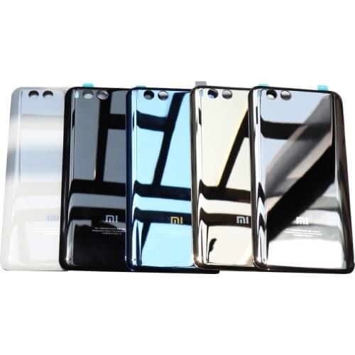 Mi6 Rear Case Housing Replacement Battery Cove For Xiaomi Mi 6 Mi6 Battery Door Back Glass Cover With Adhesive