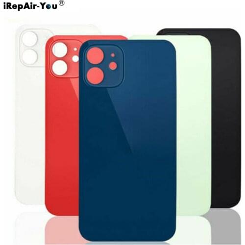 Back Rear Glass Replacement For iPhone 12 pro max 11 pro X Xs max Xr 8 plus Rear Battery Door Back Covers Big Hole Euro