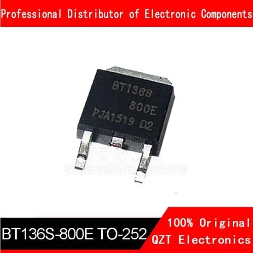 10PCS/LOT BT136S-800E BT136S-800 BT136S BT136 4A 80V TO-252 SMD TRIAC