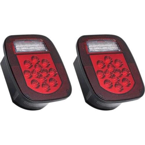 2PCS Truck Tail Light 12V 39 LED Trailer Brake Light LED Signal Light for Truck, Trailer, Boat, Jeep, SUV, RV, Truck