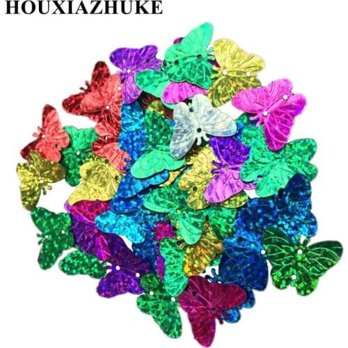 22*18 mm butterfly shaped mixed colors sequins 1000 pcs per lot for garment decoration