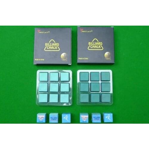 9pcs/lot Original PAN XT billiard chalks Professional Billiard cue tip Chalks Snooker accessories free shipping pool cue chalks