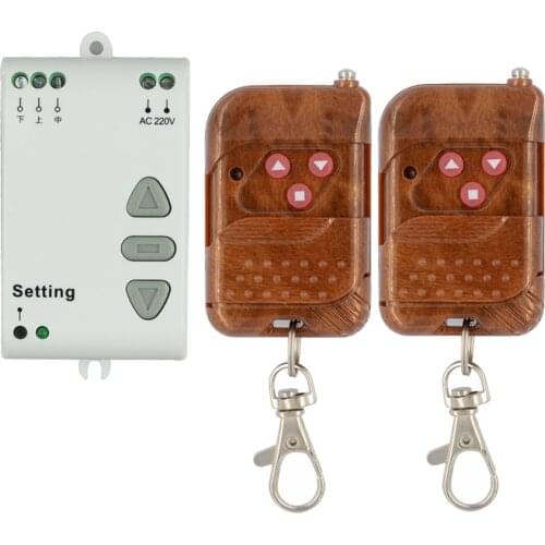 AC 220V Motor RF Wireless Remote Control Switch 220V UP&DOWN Remote controller Motor Forwards Reversing Remote Switch 315/433MHZ