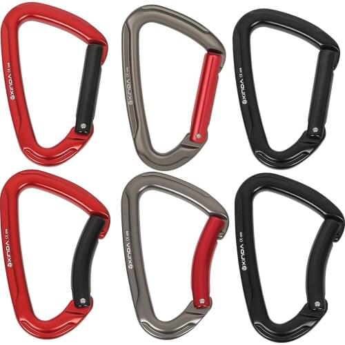 Aluminum Carabiner D-Ring Auto Locking Key Security Camping Climbing Hiking Keychain Key Chain Clip Hook Accessories