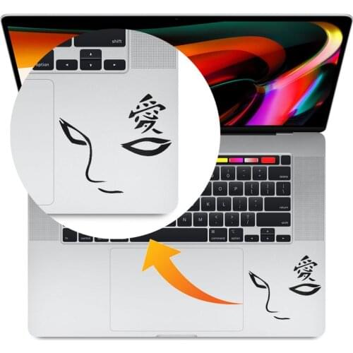 Naruto Gaara Anime Laptop Sticker for Macbook Decal Pro Air Retina 11 12 13 16 inch Mac Book 15.6 Notebook Skin Trackpad Sticker