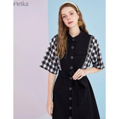 Летние платья-рубашки Artka China At AliExpress