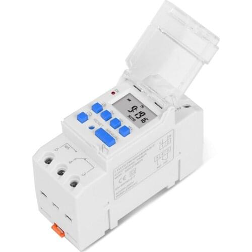 Automatic Cycle Timing Time Relay Switch Digital Din Rail Programmable Weekly Timer 120v/220v/24v/12v/5v Passive Output