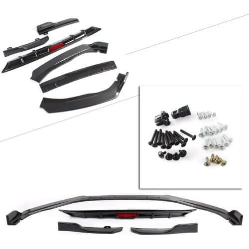 Auto Car Carbon Fiber Rear Bumper Lip Spoiler with Front Bumper Lip For Honda Accord 2018 2019 4PCS