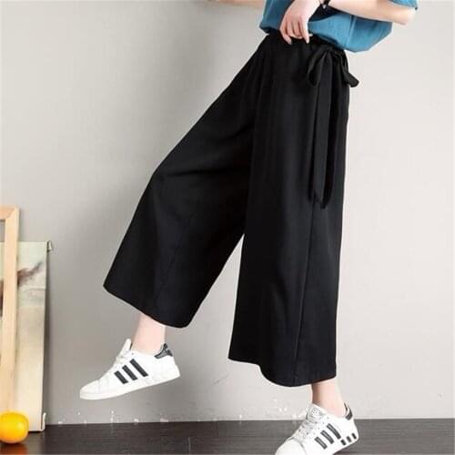 Pants Women Wide Leg Trousers Leisure Daily Steetwear Womens Korean Style Solid All-match Harajuku Ulzzang New Simple Trendy