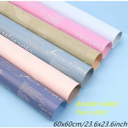 10pcs Handmade Letter Paper Flower Packaging Paper Packaging Material Paper Bouquet Florist Supplies Gift Wrapping Paper