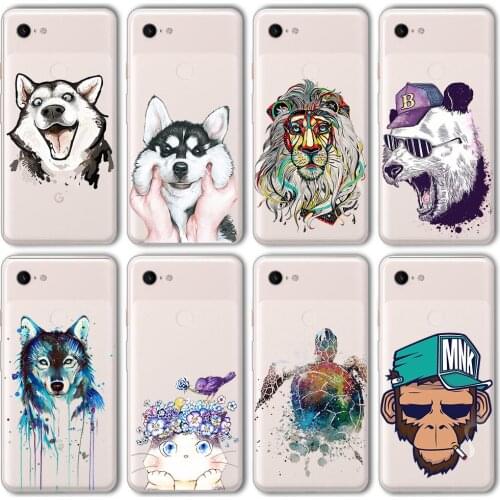 Ciciber Funda Case for Google Pixel 5 4 3 2 XL Luxury Vogue Animal Funny Fashion Soft Silicone for Google Pixel 4a 3a XL Coque