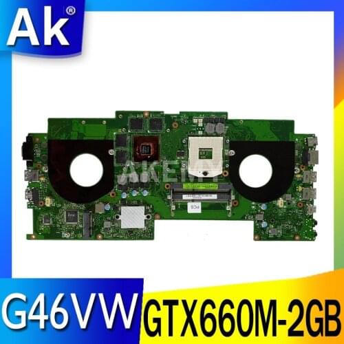 G46VW original mainboard for ASUS ROG G46VW with GTX660M-2GB Laptop motherboard