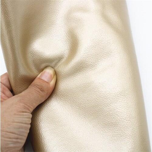 Imported Golden First Layer Cowhide Sofa Leather Seat Bedside Bag European-Style Sofa Light Yellow Cowhide Fabric