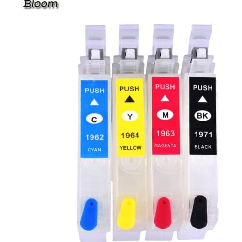 Refillable ink cartridge t1971 T1964 for EPSON XP201 XP211 XP204 XP401 XP411 XP214 XP101 WF-2532 Printer