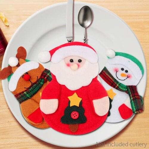 Knife And Fork Set XMAS Christmas Knife Fork Cover 2019 Colour Cutlery Set XMAS Christmas Knife Fork Cover 2019 Colour