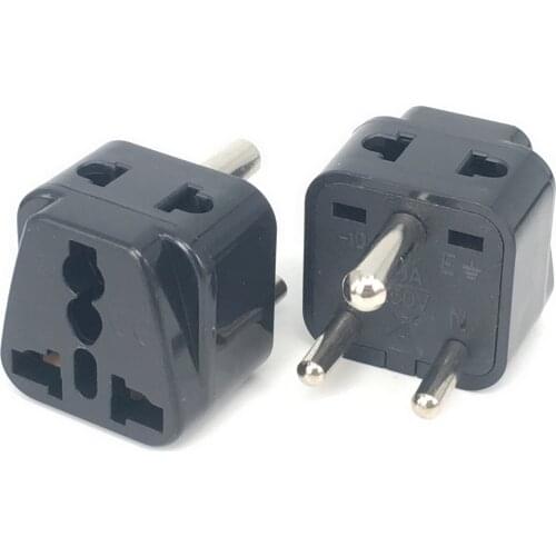 New Universal 2 in 1 CE Copper India Pakistan South Africa power connector japan au eu us uk to india travel adapter plug Type D