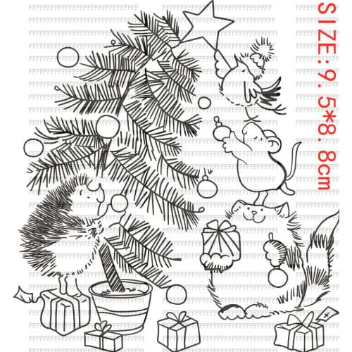 Feast Transparent Silicone Rubber Stamp And Metal Die Sheet Cling Scrapbooking DIY Cute Pattern Photo Album