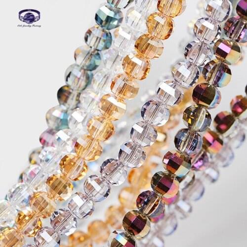 Rainbow Colorful Crystal Rondelle Beads Wheel Faceted Glass Beads for Jewelry Making Diy Jewelry Accessories Jewelry Findings