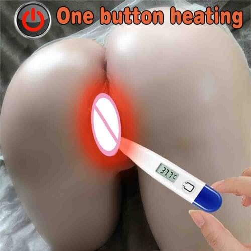 Real 1:1 adult male sex toy, life-size male masturbation, 3D toy, realistic silicone butt and vagina canal, heating, 6KG