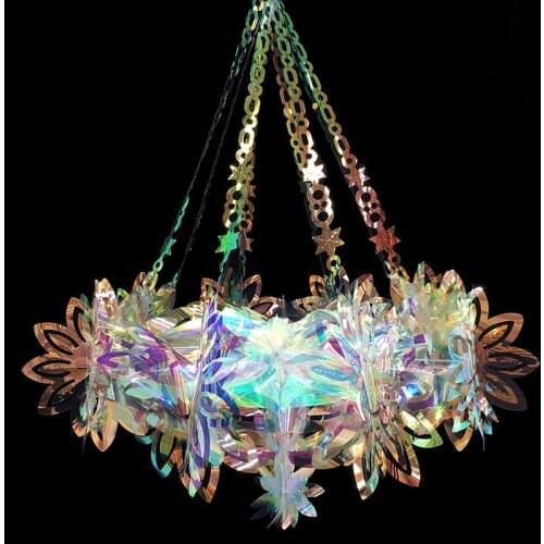 Christmas Decorations Home Decoration Multi-color chandelier Ornaments Neon Film Pendants Holiday Parties Weddings