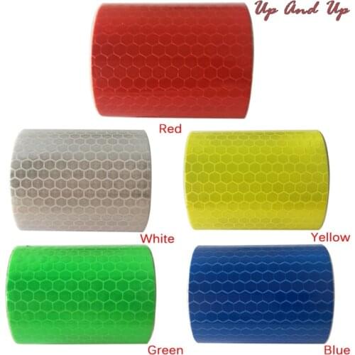 Self Adhesive Tape 5x100cm Waterproof Pure Color Reflect Light Safety Security Caution Reflective Tape Warning Tape Sticker