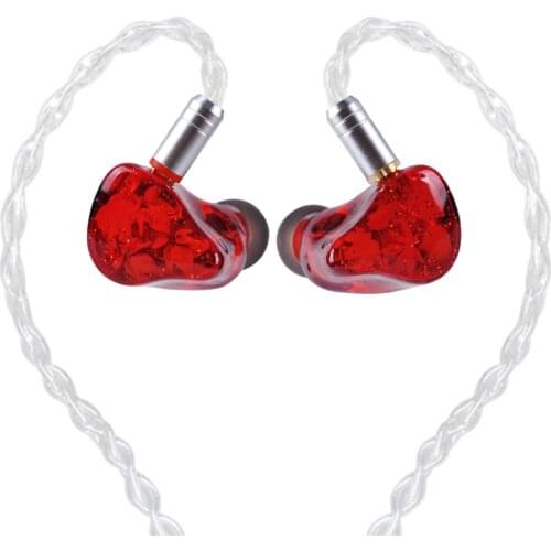 KINBOOFI MK6 6BA In Ear Earphone 6 Balanced Armature Driver HIFI Monitor Earphone With Detachable MMCX Cable Cooper facepanel