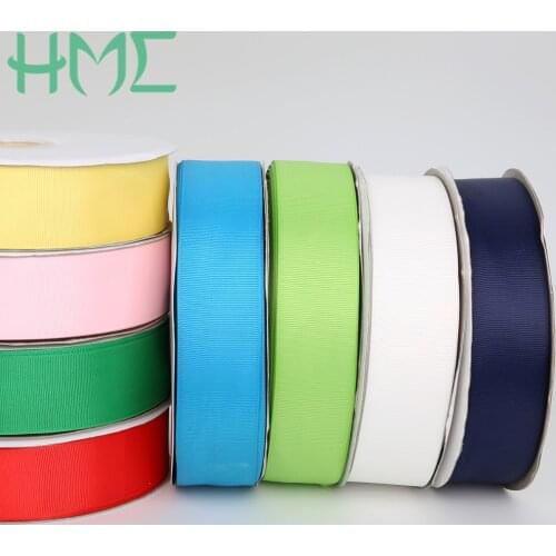 High Quality 38mm(1-1/2") 100 yards/lot Solid Color Webbing Grosgrain Satin Ribbon For DIY Gift Wrap Wedding Party Decoration