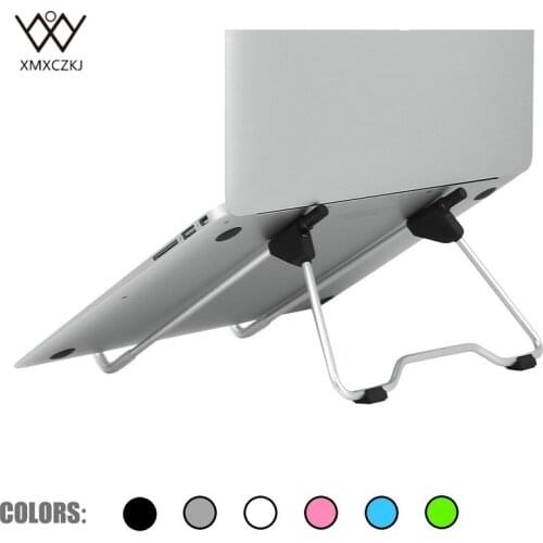 XMXCZKJ Universal Phone Holder Folding Portable Computer Bracket Notebook Stand For Bed Aluminium Tablet Laptop Stand