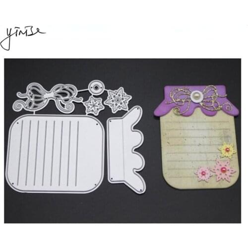 YINISE Metal Cutting Dies For Scrapbooking Stencils VASE EMBOSSED DIE CUT DIY Album Cards Decoration Embossing Folder Die Cuts