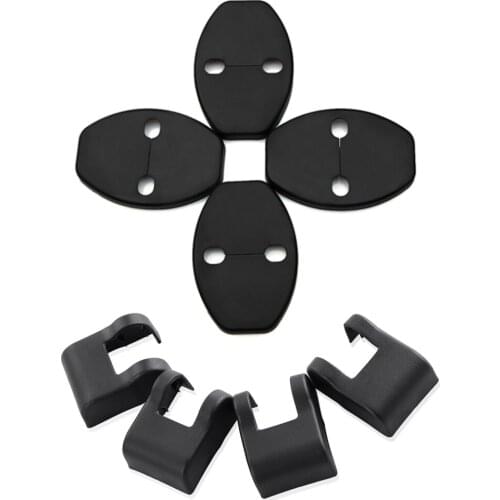 8Pcs/set Car Door Lock Decoration Cover Car Covers Door Stopper Protection Cover For Skoda Octavia A7 Fabia Rapid Superb Yeti