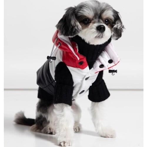 Winter Dog Down Jacket Fashion Pet Coat Super Warm Dog Jacket Down With Removable Chihuahua Teddy Winter Jacket