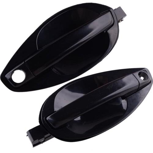 1 Pair Outside Door Handle Catch Car ABS Black Fit for Hyundai Tiburon Coupe 82650-2C000 2003 2004 2005 2006 2007 2008