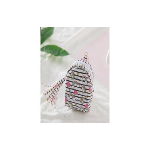 10pcs/lot PC Unicorn Bag Shaped Keychain Mini Coin Purse Zipper Small bag keychain PU Leather Bag Pendant Fashion Jewelry