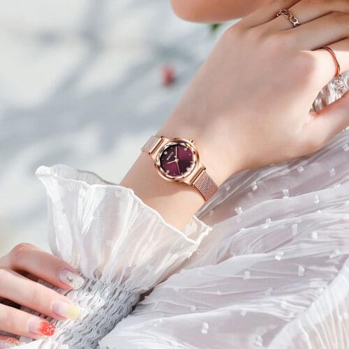 2018 Rose Gold Bracelet Crystal Women Watches Luxury Brand Rhinestone Lady Quartz Wristwatch Dress Female Waterproof Steel Clock