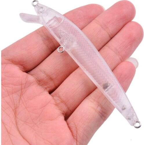 9.8cm 6g 40pcs Blank Nude Baits Crankbait Minnow Bait Unpainted Lure Bodies Fishing Bait