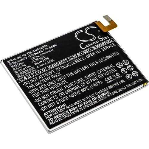 CS 3100mAh/11.94Wh battery for GIONEE Elife S10C, Elife S10C Dual SIM, Elife S10C Dual SIM TD-LTE, S10 Lite