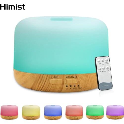 300ML Aromatherapy Humidifier Essential Oil Diffuser with Remote Control Colorful LED Mood Lamp Ultrasonic Air Aroma Humidifier