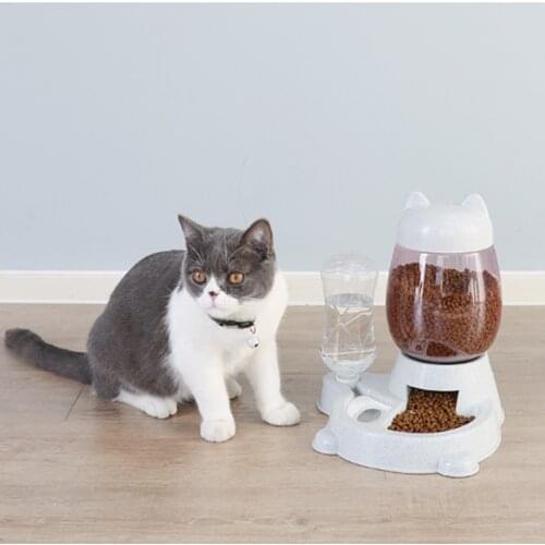 Pet Automatic Feeder Dog Cat Drinking Bowl For Dogs Water Drinking Feeder Cat Feeding Large Capacity Dispenser Pet Cat Dog WF