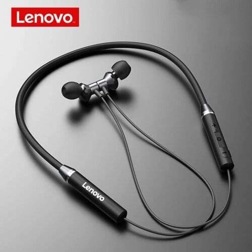 Lenovo XE05 Wireless Earphone Bluetooth 5.0 Neckband Earbuds IPX5 Waterproof Sport Headphones Noise Cancelling Mic Magnetic