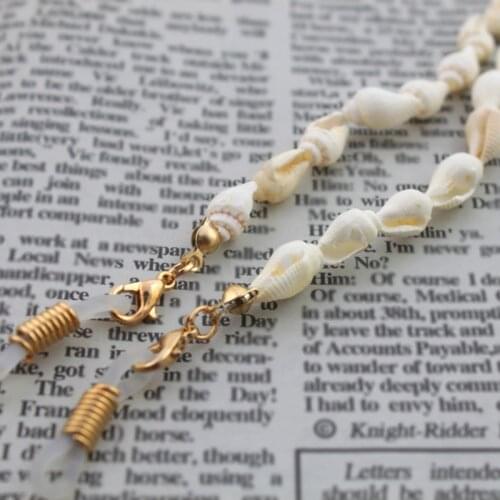 Y1UE Reading Glasses Chain Shell Sunglasses Holder Neck Strap Rope Ornaments Necklace