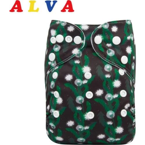 Alvababy Baby Cloth Diaper New Reusable Cloth Nappy for Babies with 1pc Microfiber Insert