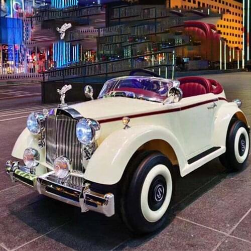 Childrens electric car high end classic car mens and womens baby scooter can ride four wheeled car with remote control rockin