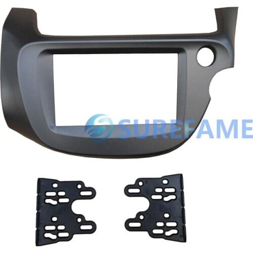 Double Din Car Dash Kit for Honda Jazz Fit 2008-2013 RHD & LHD Auto Panel Fascia Audio DVD Frame Bezel Face Plate Adapter