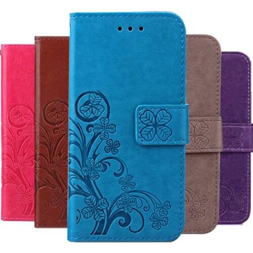 Flip Leather Case on for LG Q7 / Q7 Plus Q7+ LMQ610NA LMQ610NM LM Q610 Q610NA Q610NM Flower Wallet Phone Cases Cover