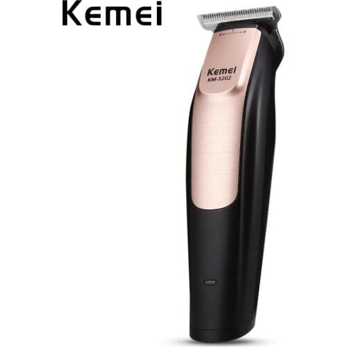 Kemei 2 in 1 Rechargeable Portable Hair Trimmer Razor Hair Clipper with Precision Hair Trimmer Cordless Adjustable Clipper