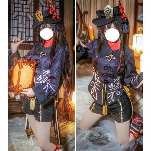 Game Genshin Impact Hu Tao Cosplay Costume Halloween