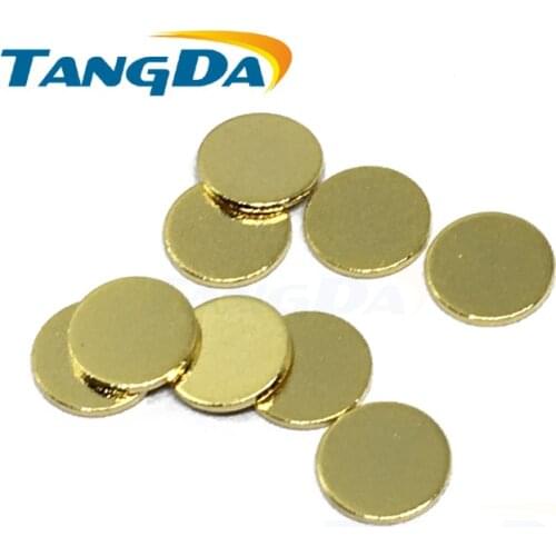 Circular conductive copper connectors battery protection board Shrapnel 1 2 3 4 5 6 7 8 9mm gold plated round TANGDA pad brass