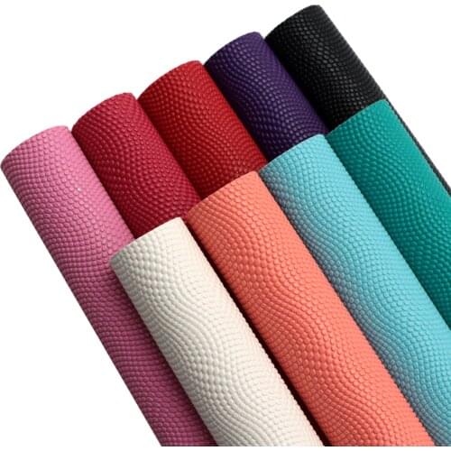 Candy Solid Color Faux Leather Sheets Bump Texture Synthetic Leather Fabric 20x33cm for DIY Earrings Handbags Pouches